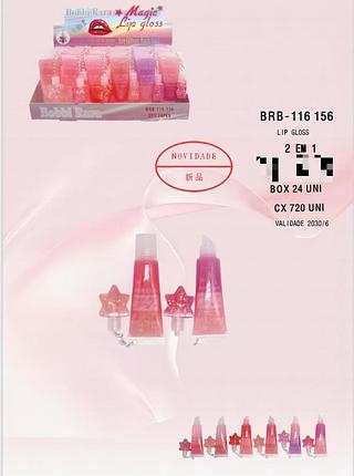 BOBBI RARA LIP GLOSS- 2 EM 1-24PCS/4.50