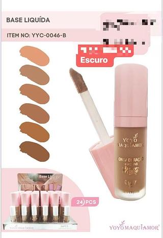 yoyo maquiamor-base liquido -24pcs/7.50