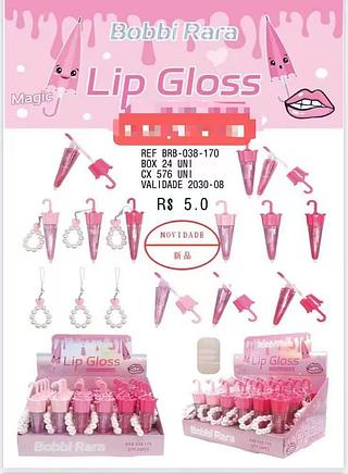 BOBBI RARA LIP GLOSS-24PCS/5.00