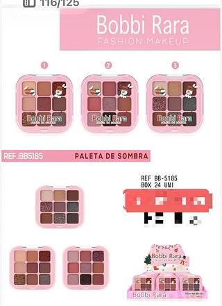 BOBBIRARA PALETA DE SOMBRAS-24PCS/6.50