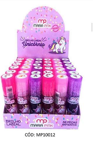 MARIA PINK BRILHO LABIAL UNICORNIO INFANTIL-36PCS/2.08