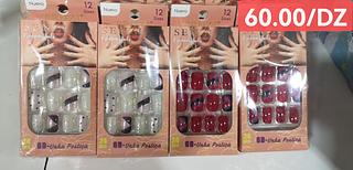 unha postiça ADULTO COM AUTOCOLANTE -12CAXINHA COM 24PCS/4.50