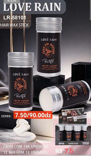 LOVE RAIN CERA EM BASTAO-12PCS/7.50