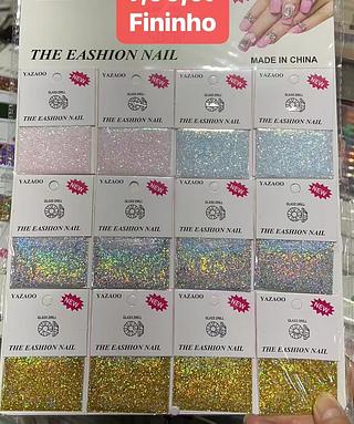 KIT GLITTER DECORACAO DE UNHAS-7.00CT