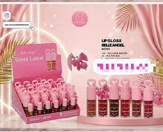 BELLEANGEL LIP GLOSS-24PCS/5.75