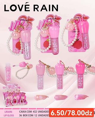LOVE RAIN LIP GLOSS-/12PCS/6.50