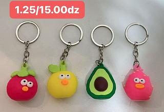 CHAVEIRO DE BORRACHA-TAMANHO P-12PCS1.25