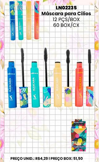LUANEVE-MASCARA PARA CILIOS-12PCS/5.00