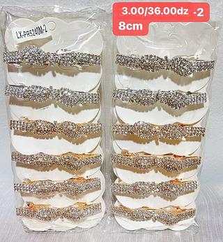 PRESILHA MATAL COM ESTRAS-12PCS/3.00