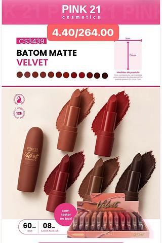 PINK21 BATOM MATTE-60PCS/4.40