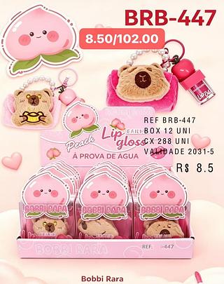 BOBBI RARA LIP GLOSS+CHAVEIRO-12PCS/8.50