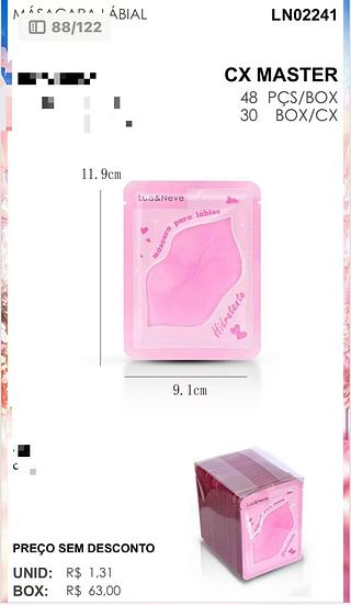 LUA NEVE MASCARA LABIAL-48PCS/1.30