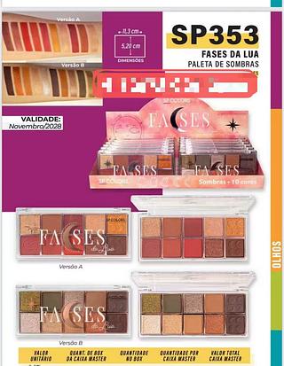 SP COLORS PALETA DE SOMBRA-12PCS/6.50