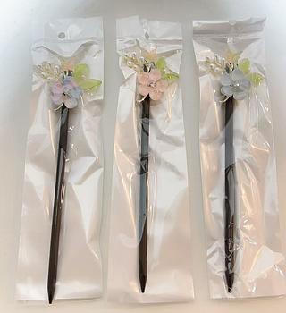 PALITO DE MADEIRA ESTILO COM PEDRA-12PCS/3.83