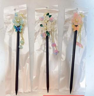 PALITO DE MADEIRA ESTILO COM PEDRA-12PCS/3.83