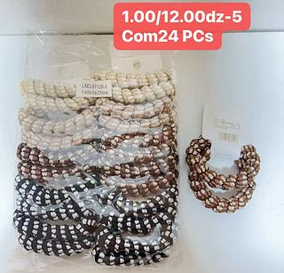ELASTICO GROSSO PRA CABELO COM 12PARES-/1.00