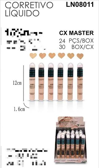 LUA NEVE CORRETIVO LIQUIDO-24PCS