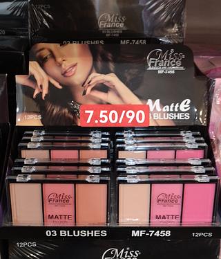 MISSFRACE 3 BLUSH-12PCS/6.50