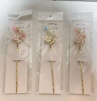 PALITO DE MADEIRA ESTILO COM PEDRA-12PCS/3.83