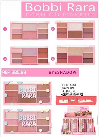 bobbi rara paleta de sombrs-24pcs/6.50