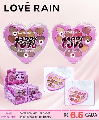 LOVE RAIN PALETA DE SOMBRA-12PCS/6.50