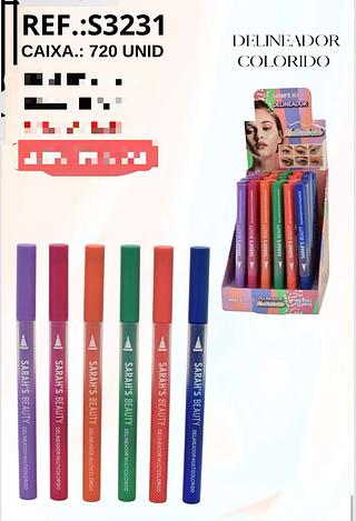 SARAHS CANETA DELINEADOR COLORIDO-48PCS/3.00