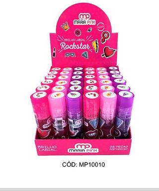 MARIA PINK BRILHO LABIAL ROCKSTAR INFANTIL-36PCS/2.08