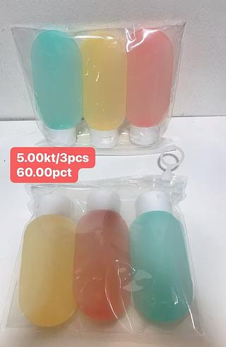 KIT FRASCOS DE SHAMPOO VIAGEM 3PCS-5.00/12KIT