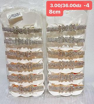 PRESILHA MATAL COM ESTRAS-12PCS/3.00