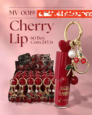 CHERY LIP GLOSS- DE MEL-24PCS/6.00