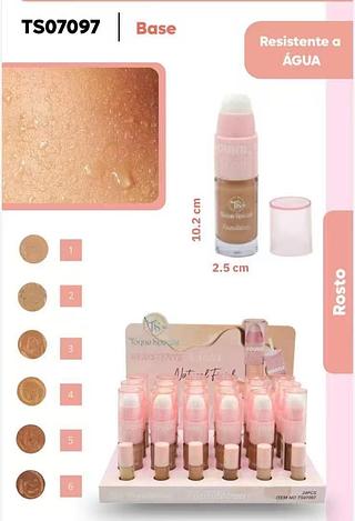 TOQUE ESPECIAL BASE LIQUIDO COM ESPONJO-24PCS/6.00